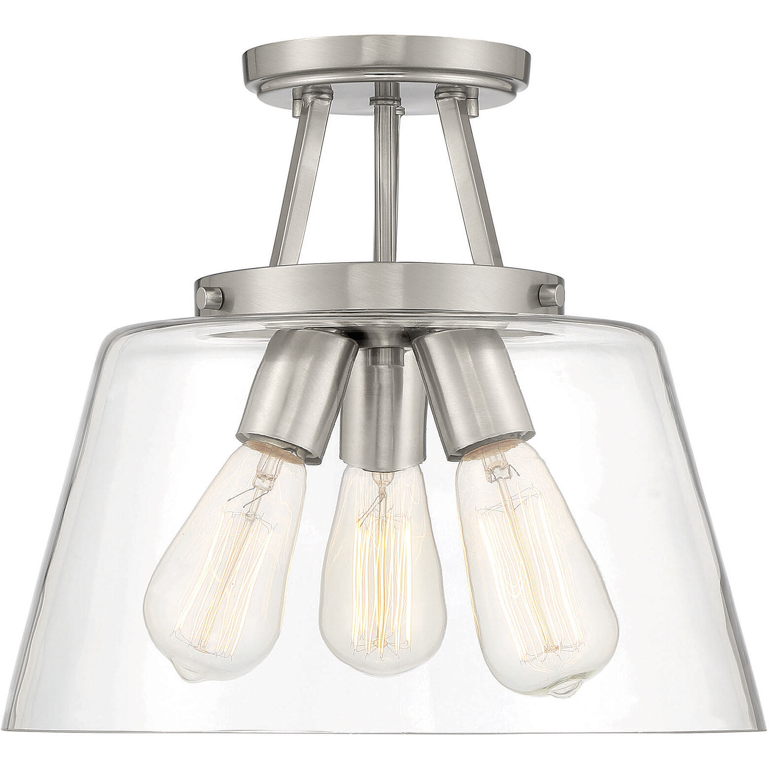 Calhoun 3 Light 13.00 inch Semi-Flush Mount