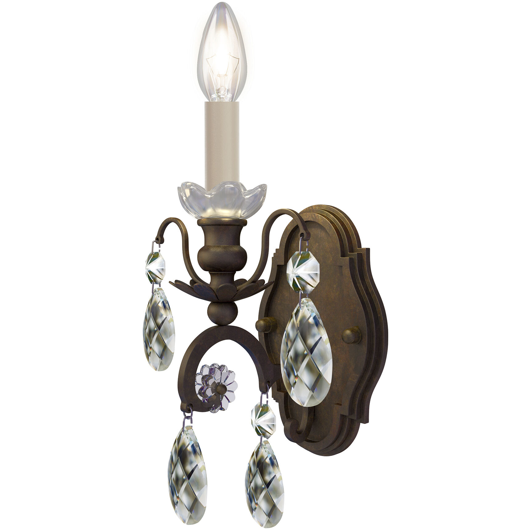 Renaissance 1 Light 5.5 inch Heirloom Bronze Wall Sconce Wall Light in Heritage