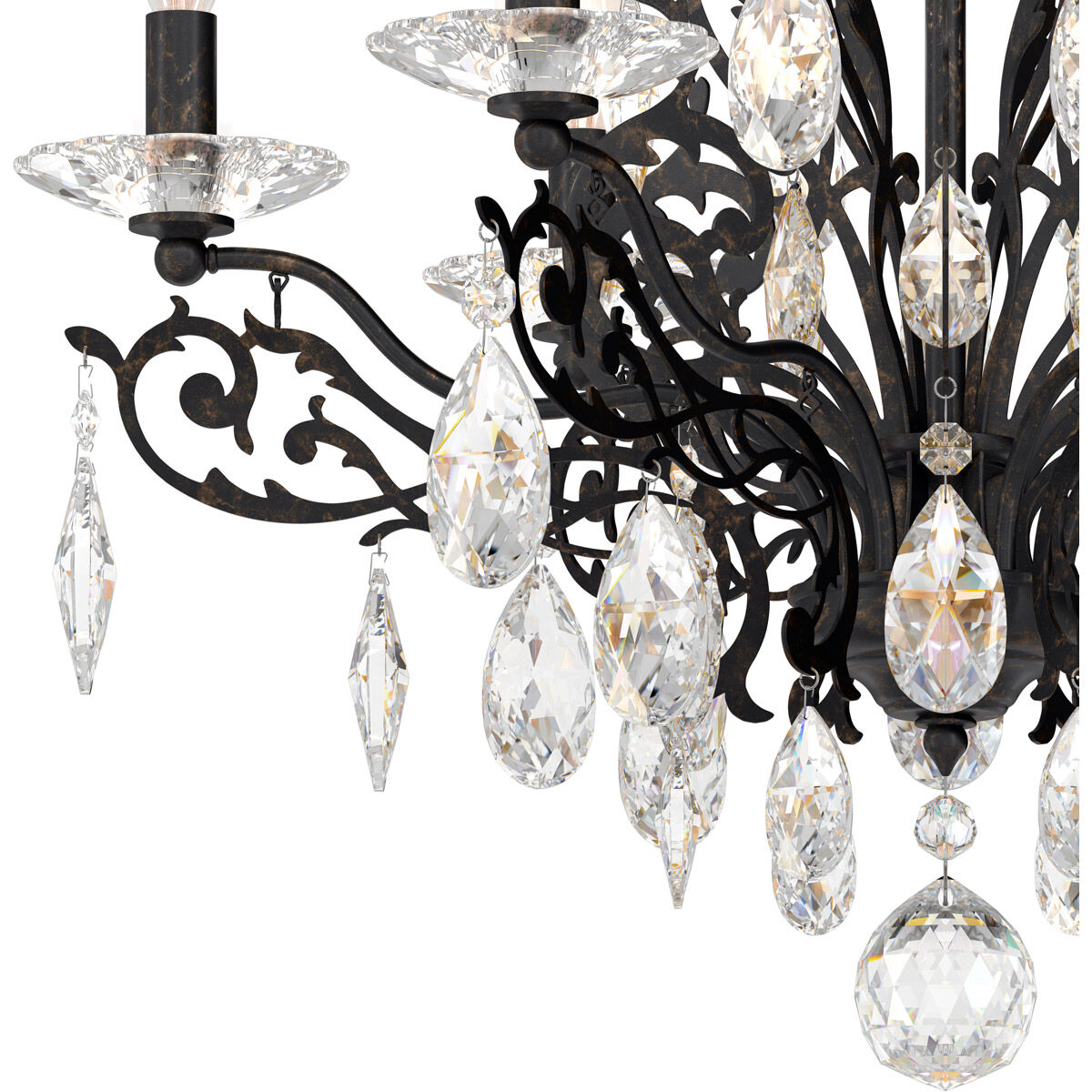 Filigrae 6 Light Heirloom Bronze Semi-Flush Mount Ceiling Light