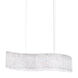 Refrax 13 Light 32 inch Stainless Steel Linear Pendant Ceiling Light in Optic