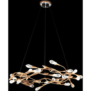 Secret Garden LED 34 inch French Gold Pendant Ceiling Light