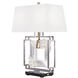 Forever Eva 28.25 inch 7.00 watt Polished Chrome Table Lamp Portable Light in Gold Rope, Gold Rope
