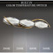 Signature Bijoux LED 27.38 inch Aged Brass Bath Vanity & Wall Light