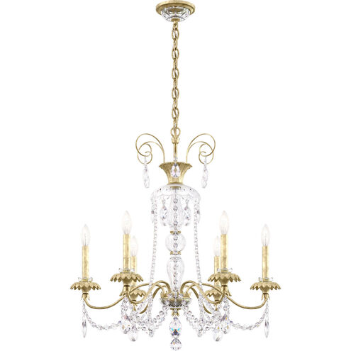 Helenia 6 Light 28 inch Heirloom Silver Chandelier Ceiling Light, Adjustable Height