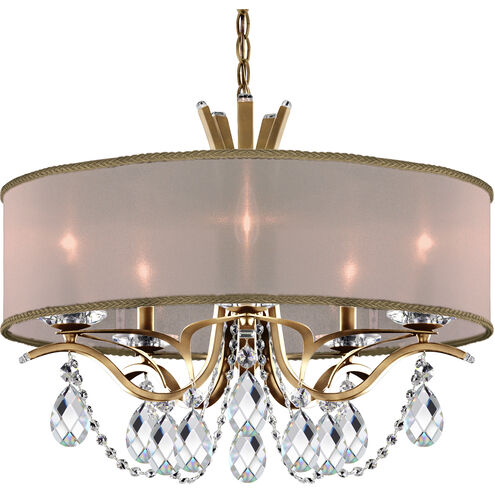 Vesca 5 Light Heirloom Gold Chandelier Ceiling Light in White, Radiance