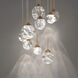 Beyond Quest LED 17 inch Aged Brass Multi-Light Pendant Ceiling Light, Beyond