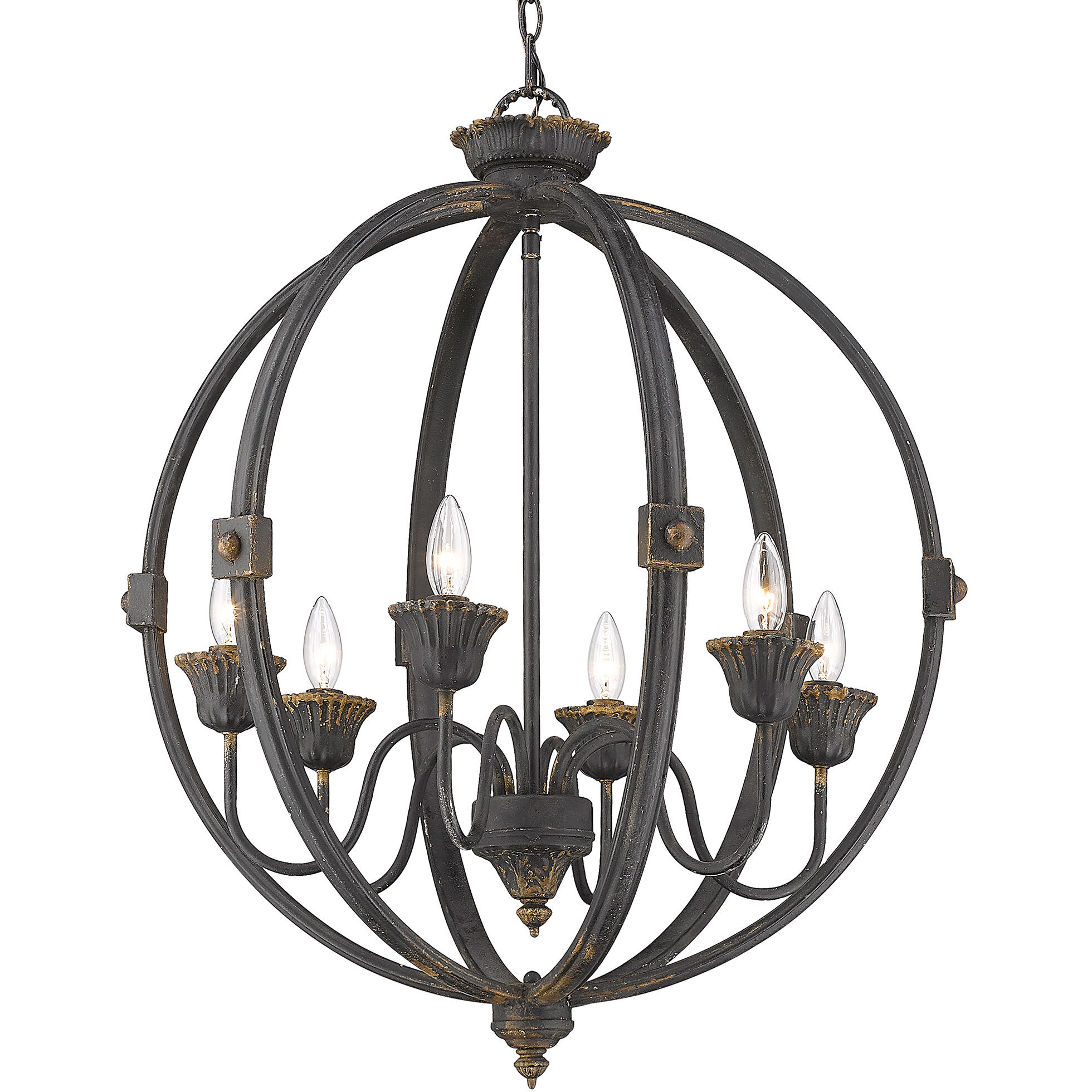 Jules 6 Light 25.50 inch Chandelier