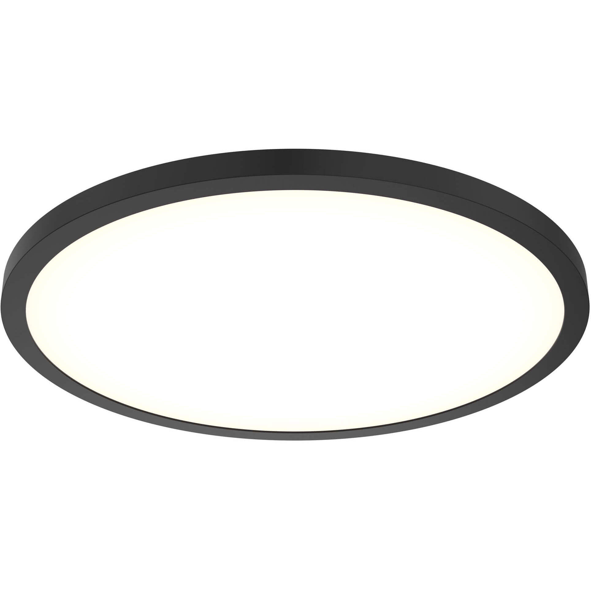 Delta 1 Light 24 inch Matte white Flushmount Ceiling Light