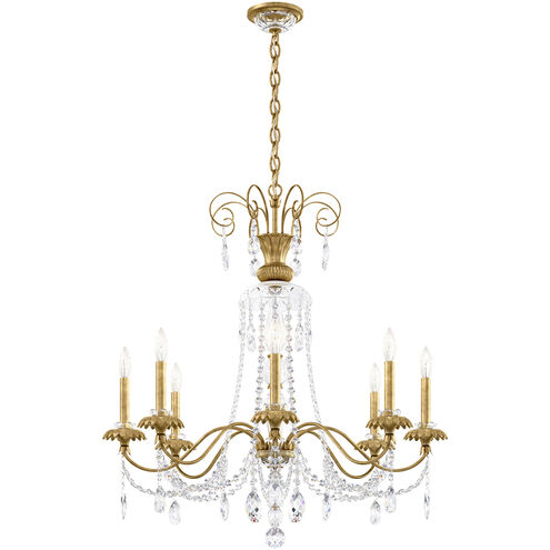 Helenia 8 Light 31.5 inch Heirloom Gold Chandelier Ceiling Light, Adjustable Height