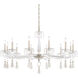 Tassau 12 Light 44 inch Antique Silver Chandelier Ceiling Light in Swarovski, Jet Black, Jet Black Accent