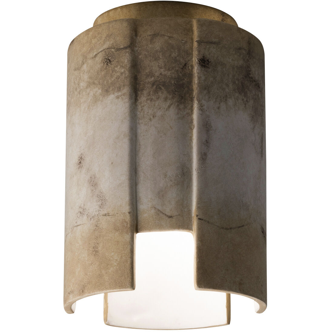Radiance Collection 1 Light 6.25 inch Gloss Gray Flush-Mount Ceiling Light