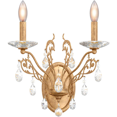Filigrae 2 Light 10 inch French Gold Wall Sconce Wall Light in Filigrae Spectra