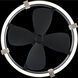 Beyond Atomic 23 inch Black-Brushed Nickel with Matte Black Blades Fandelier, Smart