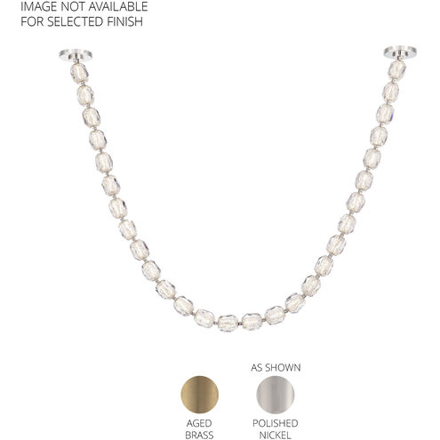 Forever Seduction LED 102.2 inch Aged Brass Modular Pendant Ceiling Light, Remote Driver