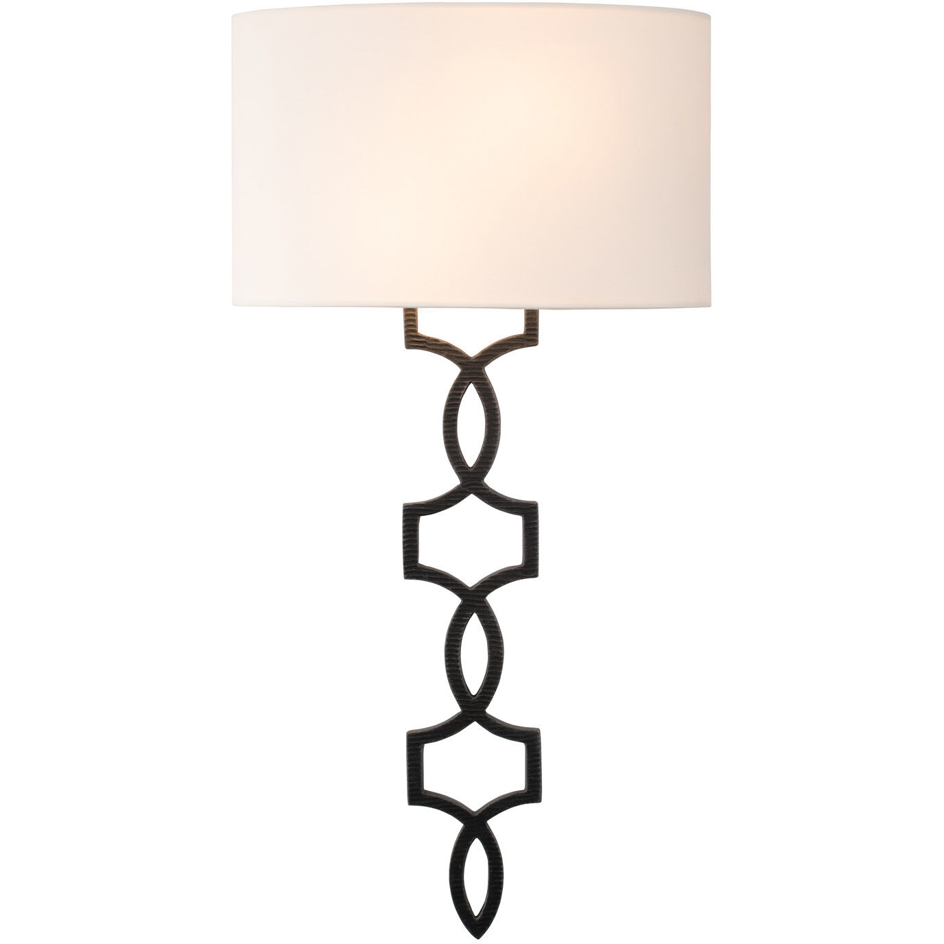 Chateau Wall Sconce Wall Light in Hierloom Bronze, Off White
