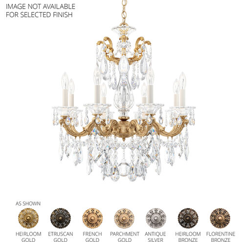 La Scala 8 Light 25 inch Florentine Bronze Chandelier Ceiling Light in Heritage, Florentine Bronze Cast