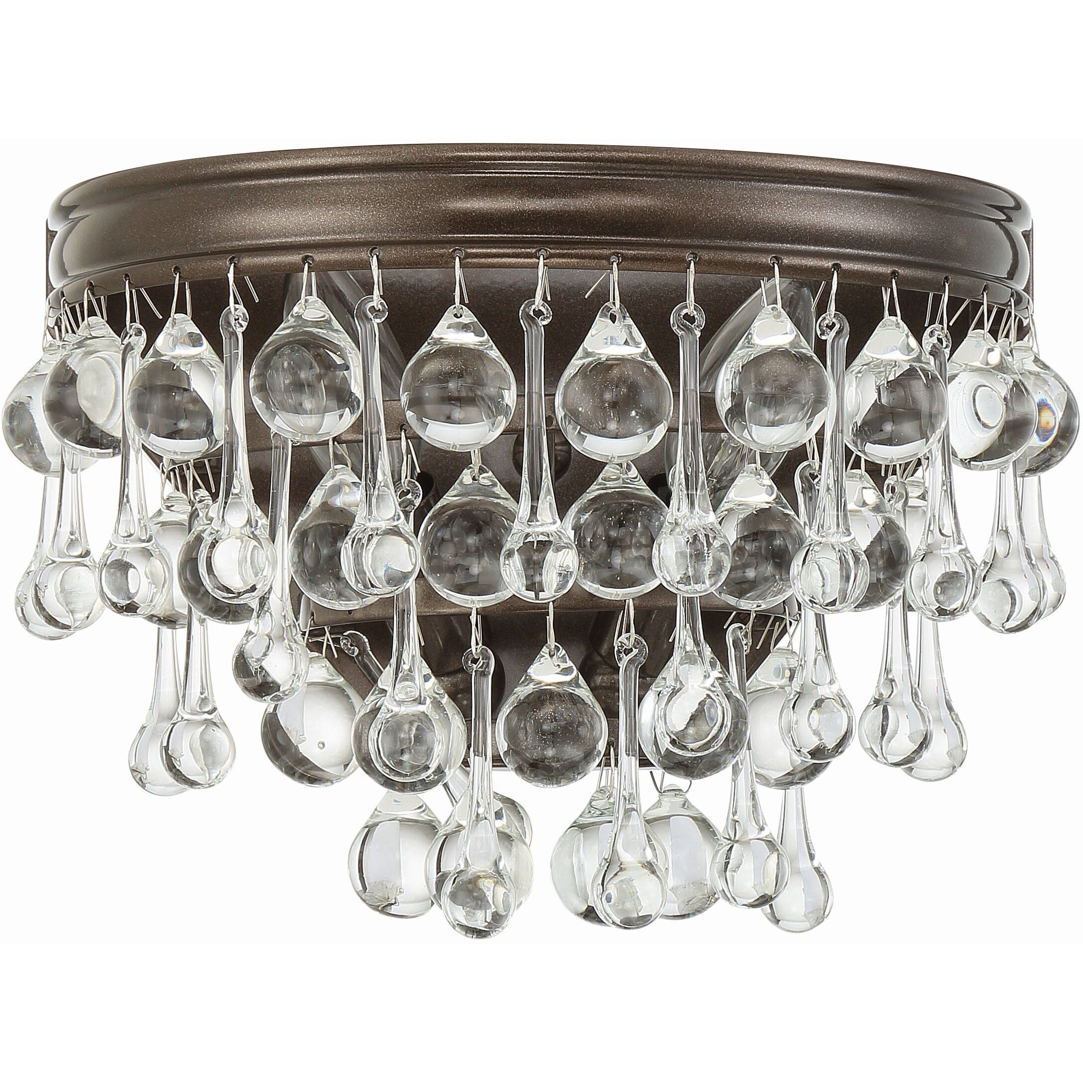 Calypso Bath Wall Light in Vibrant Bronze