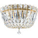 Petit Crystal Deluxe 3 Light Aurelia Flush Mount Ceiling Light in Radiance