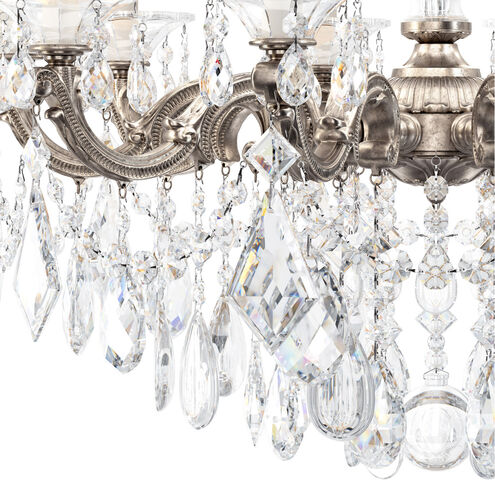 La Scala 10 Light 28 inch Antique Silver Chandelier Ceiling Light
