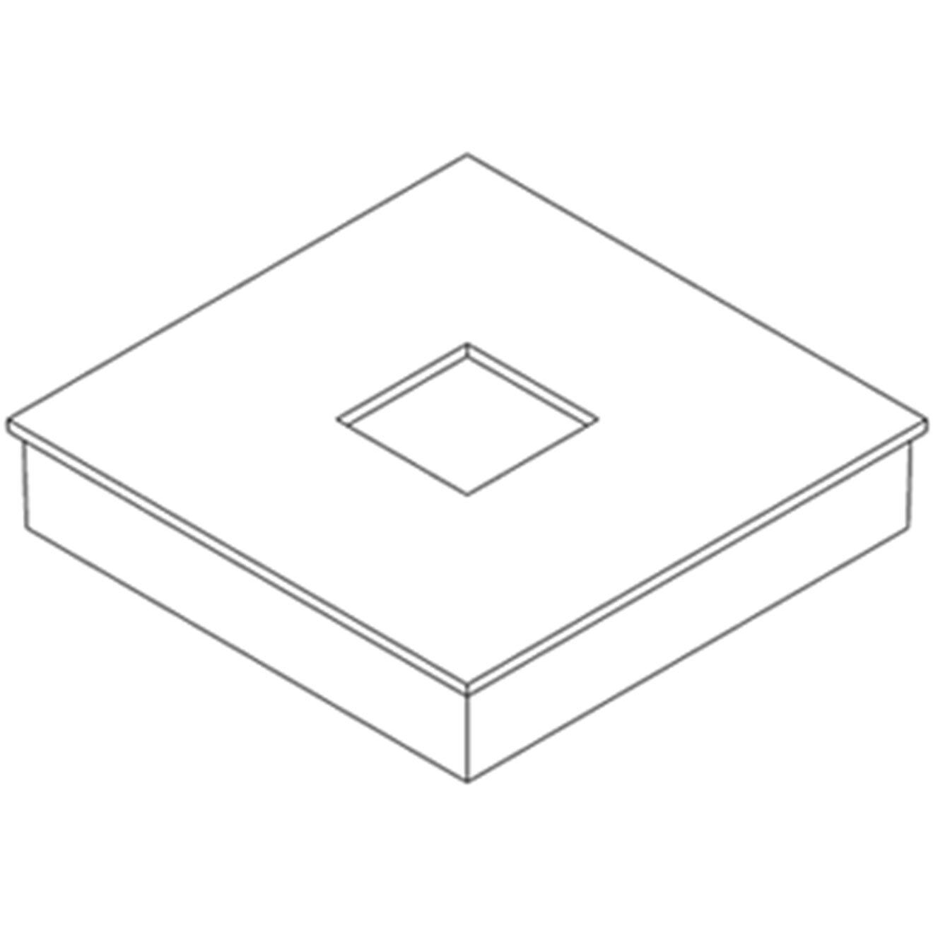 Samantha Coastal Burnished Steel Outdoor Cover Cap - Open Box