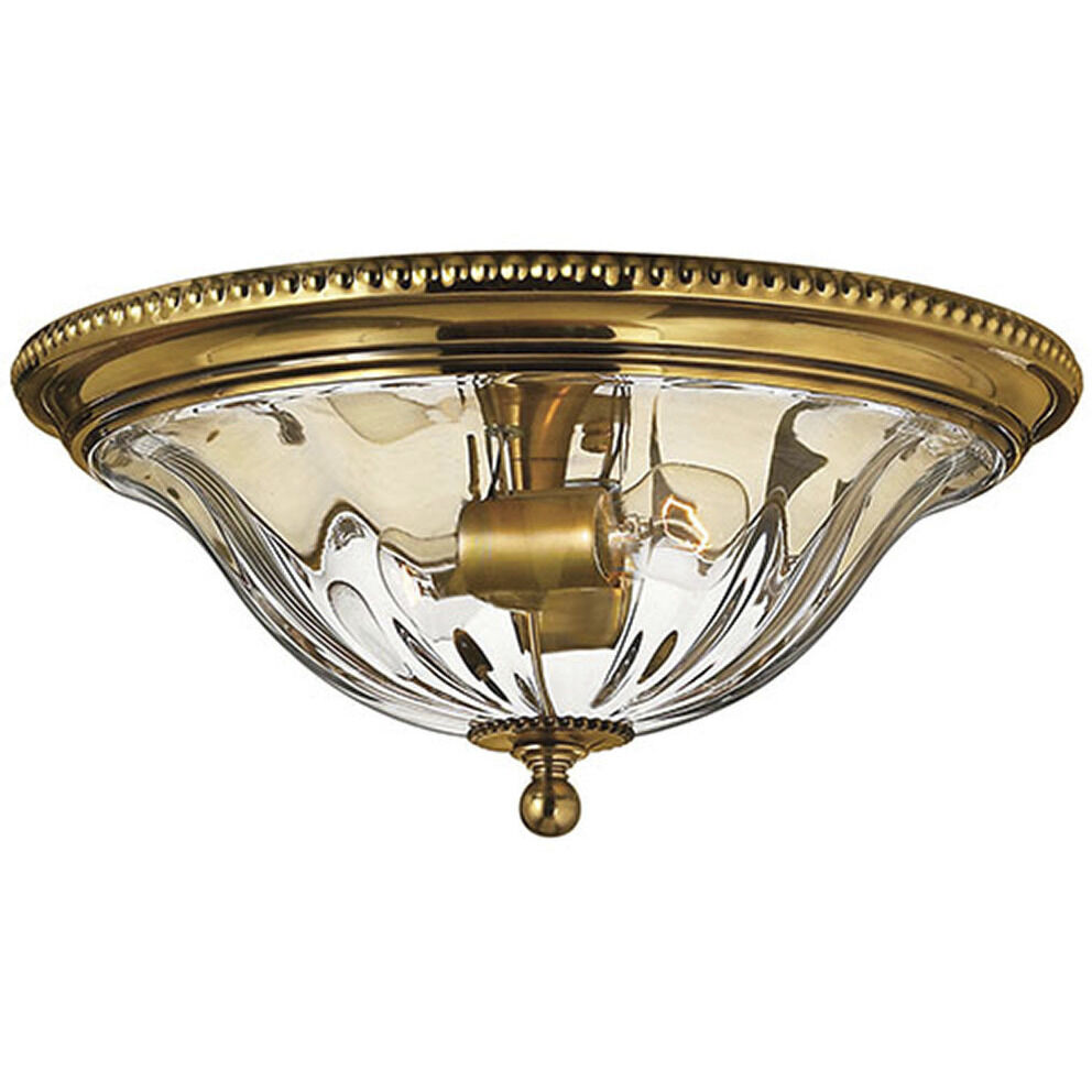 Cambridge 2 Light 16.25 inch Burnished Brass Indoor Flush Mount Ceiling Light