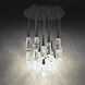 Beyond Hibiscus LED 23 inch Black Multi-Light Pendant Ceiling Light, Round Canopy