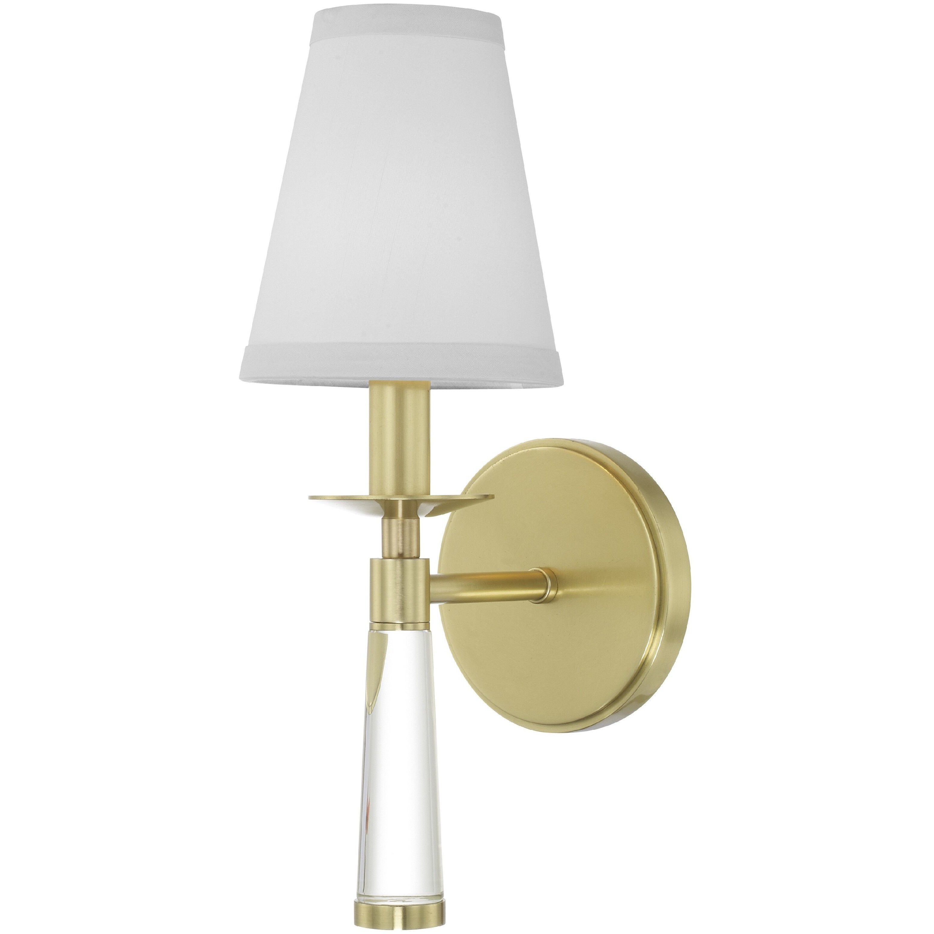 Baxter Sconce Wall Light in Aged Brass