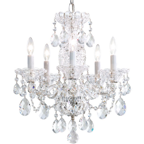 Sterling 5 Light 16 inch Polished Silver Chandelier Ceiling Light in Heritage