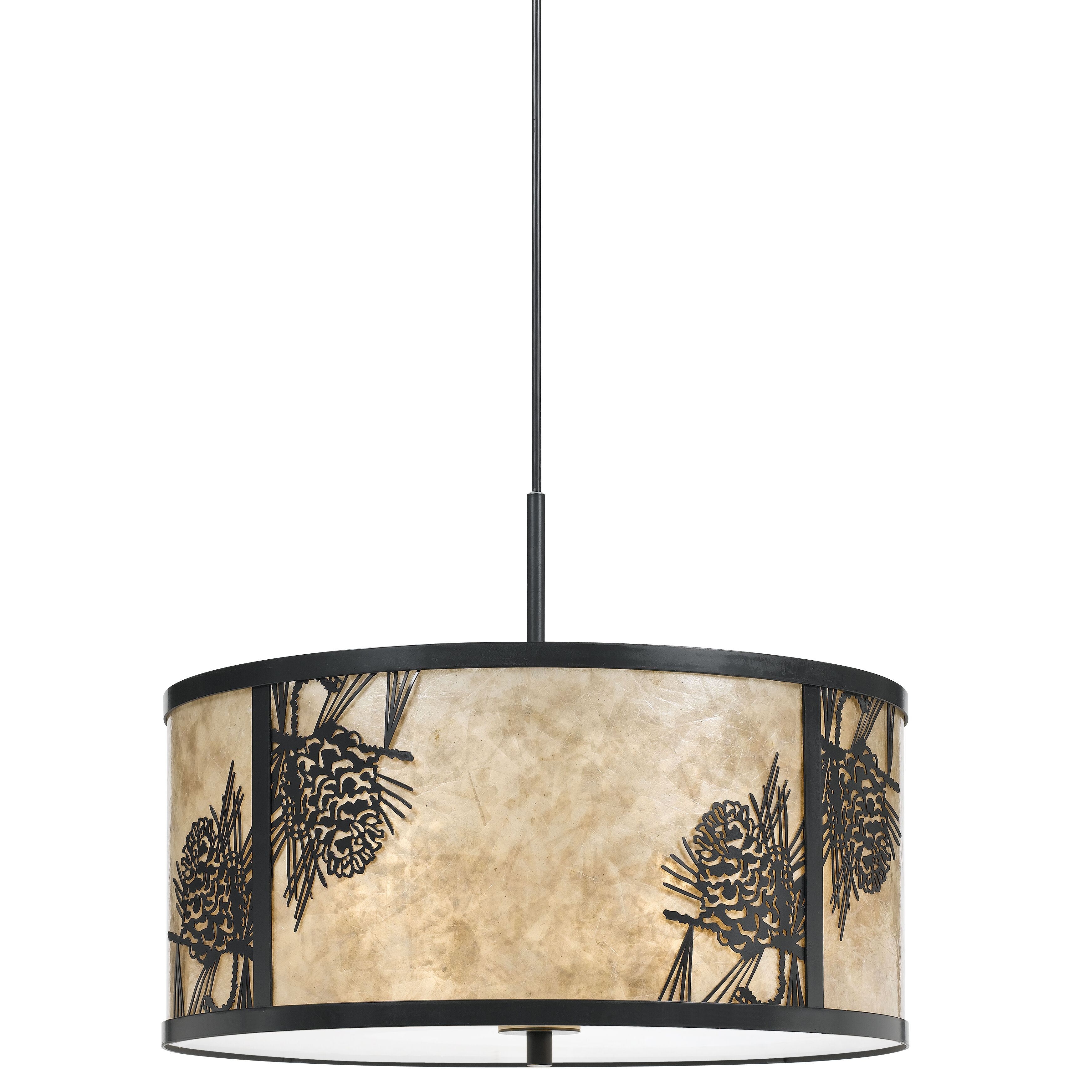 Pine Cone 3 Light 18 inch Dark Bronze Chandelier Ceiling Light