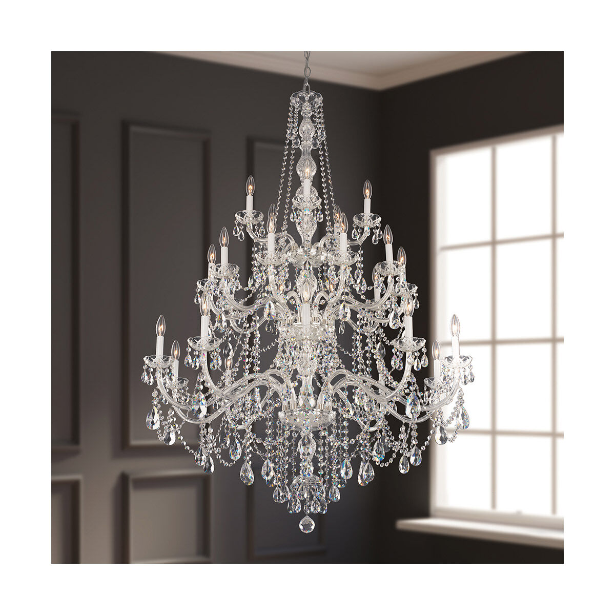 Schonbek 1310-40H Arlington 25 Light 44.5 inch Polished Silver 