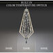 Forever Eternity LED 13.88 inch Black Pendant Ceiling Light in Clear Radiance Crystal and Tahitian Silver Pearl