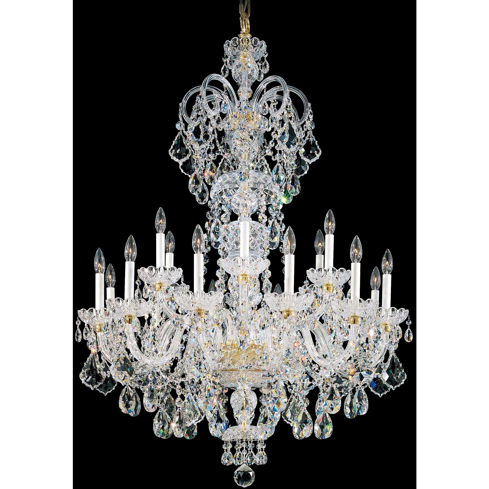 Olde World 23 Light Aurelia Chandelier Ceiling Light in Heritage