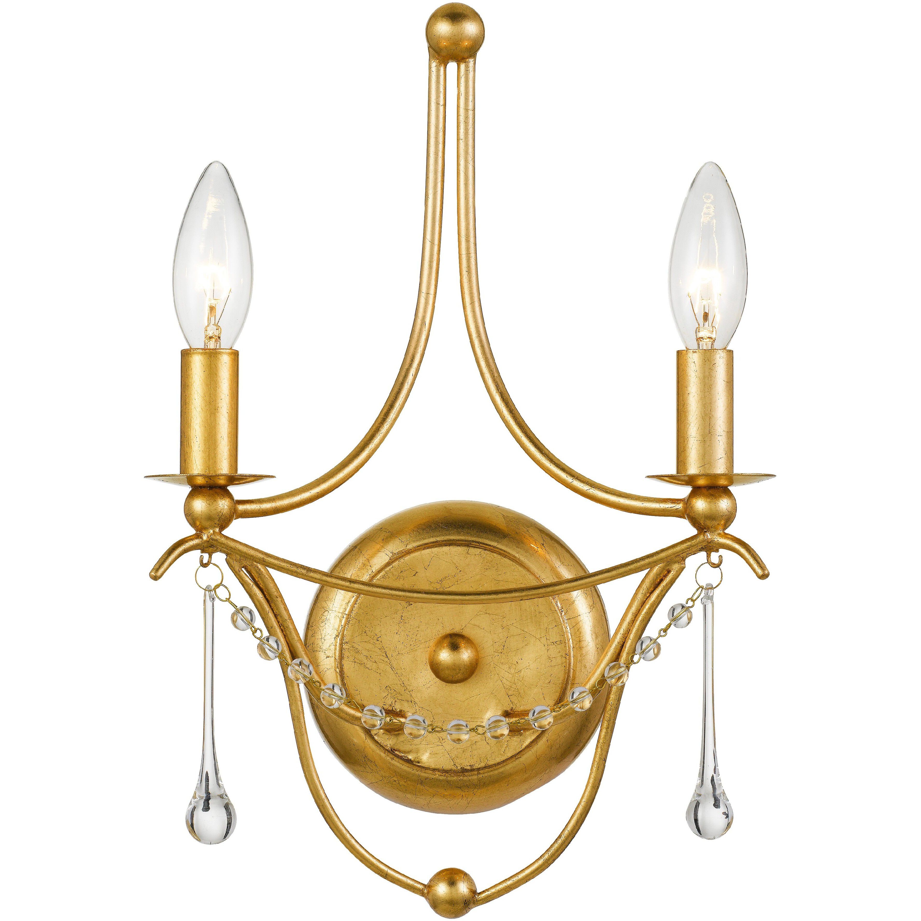 Metro Bath Wall Light in Antique Gold