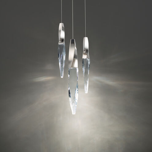 Kindjal LED 11.75 inch Polished Nickel Multi-Light Pendant Ceiling Light, Beyond