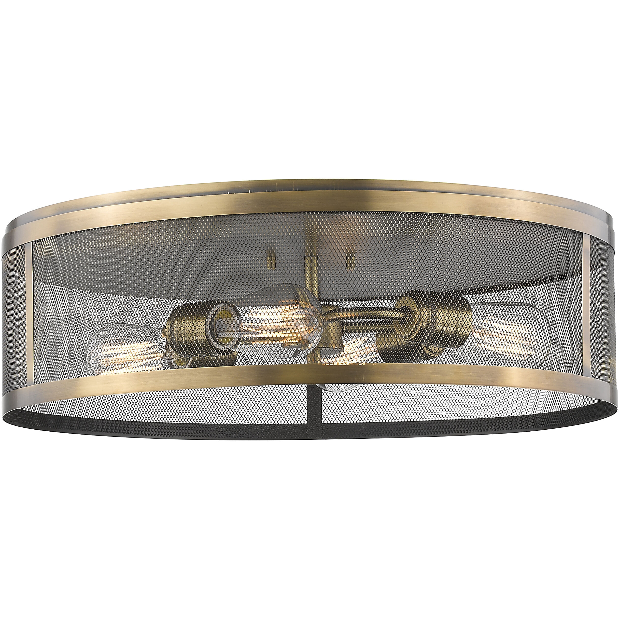 Meshsmith 4 Light 21.13 inch Flush Mount