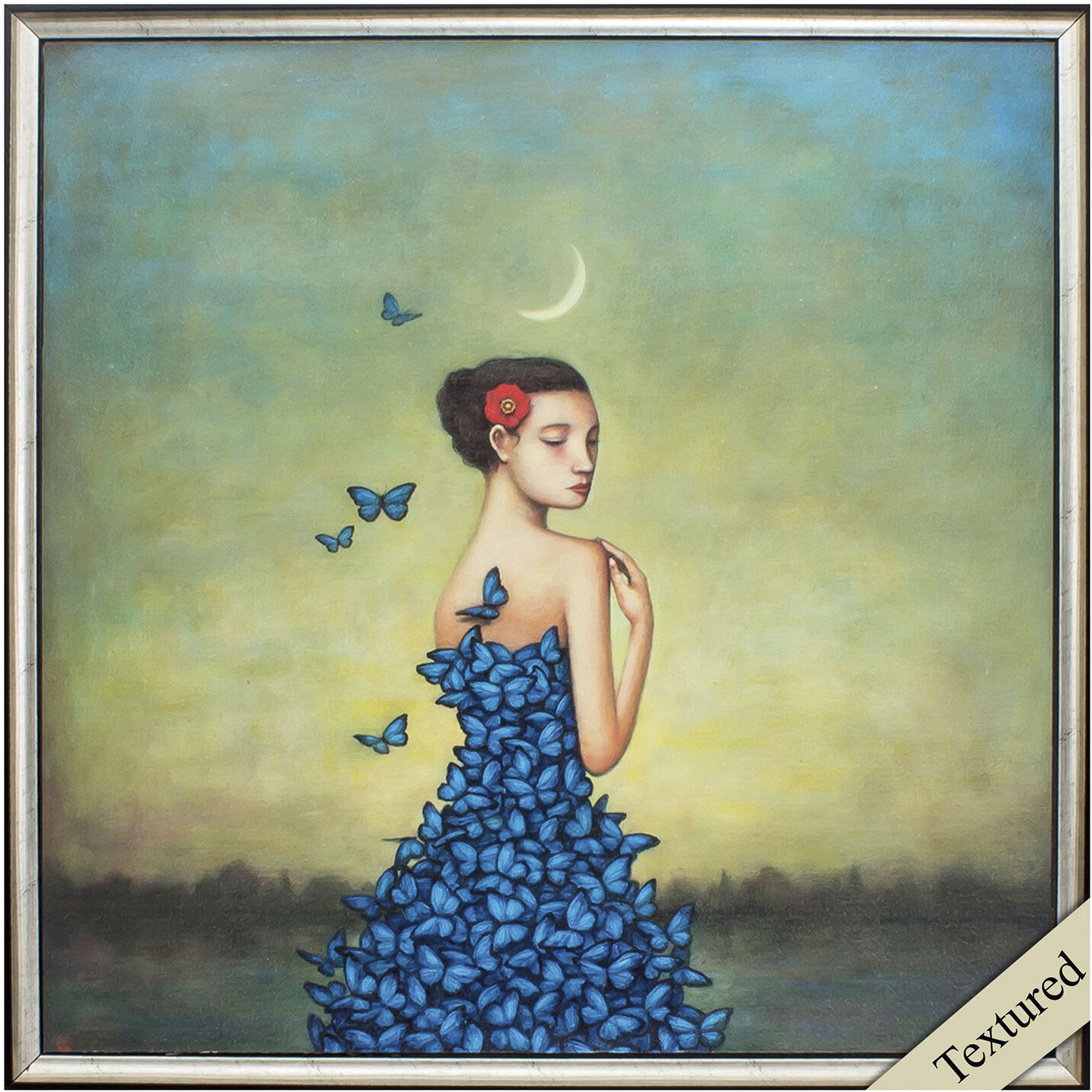 Florals 25 X 25 inch Non-Glass Framed Art, Propac