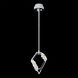 Forever Embelish LED 4.5 inch Polished Chrome with White Rope Mini-Pendant Ceiling Light, White Rope