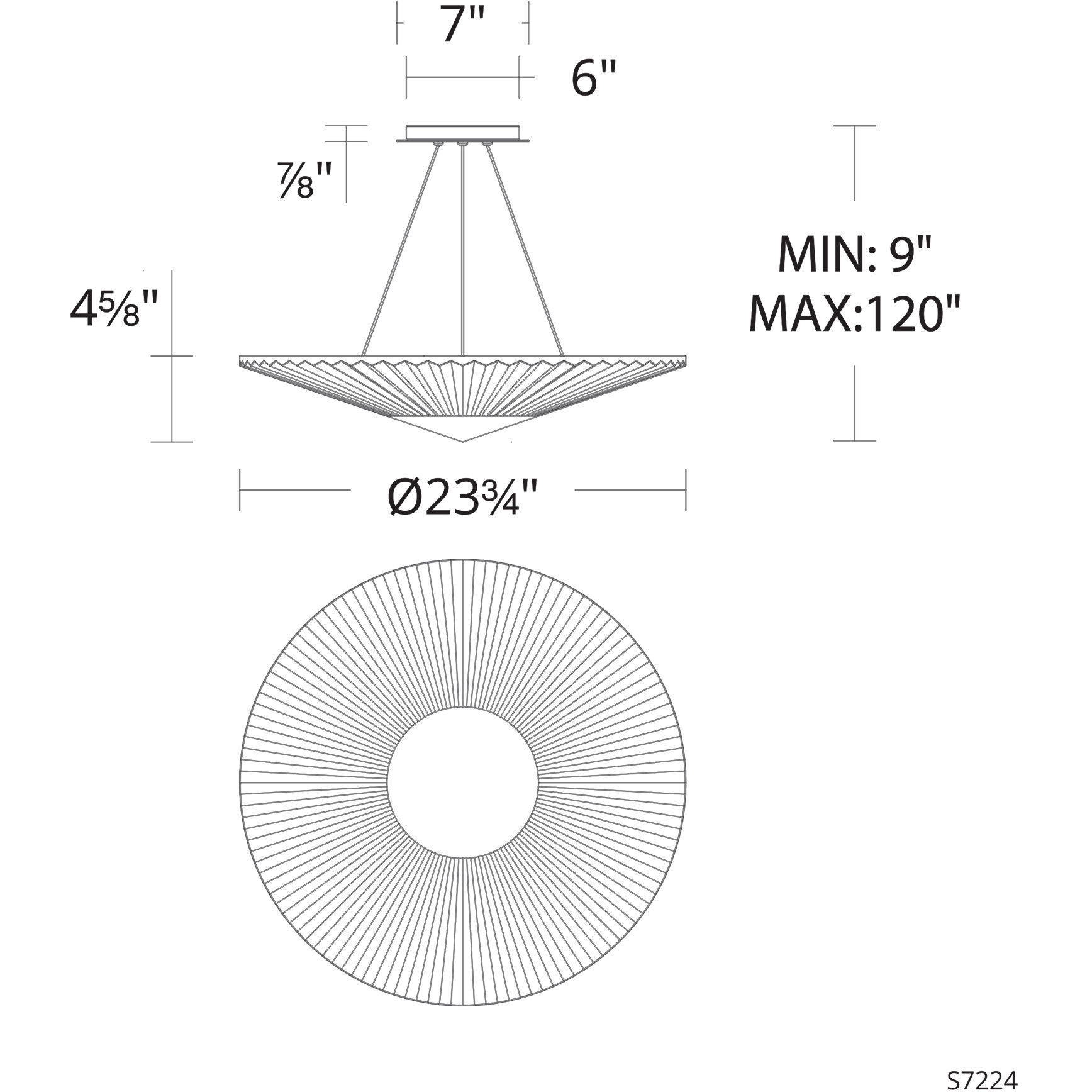 Origami LED 23.8 inch Aged Brass Pendant Ceiling Light, Schonbek Signature