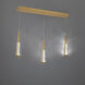 Beyond Devotion LED 5.5 inch Aged Brass Multi-Light Pendant Ceiling Light