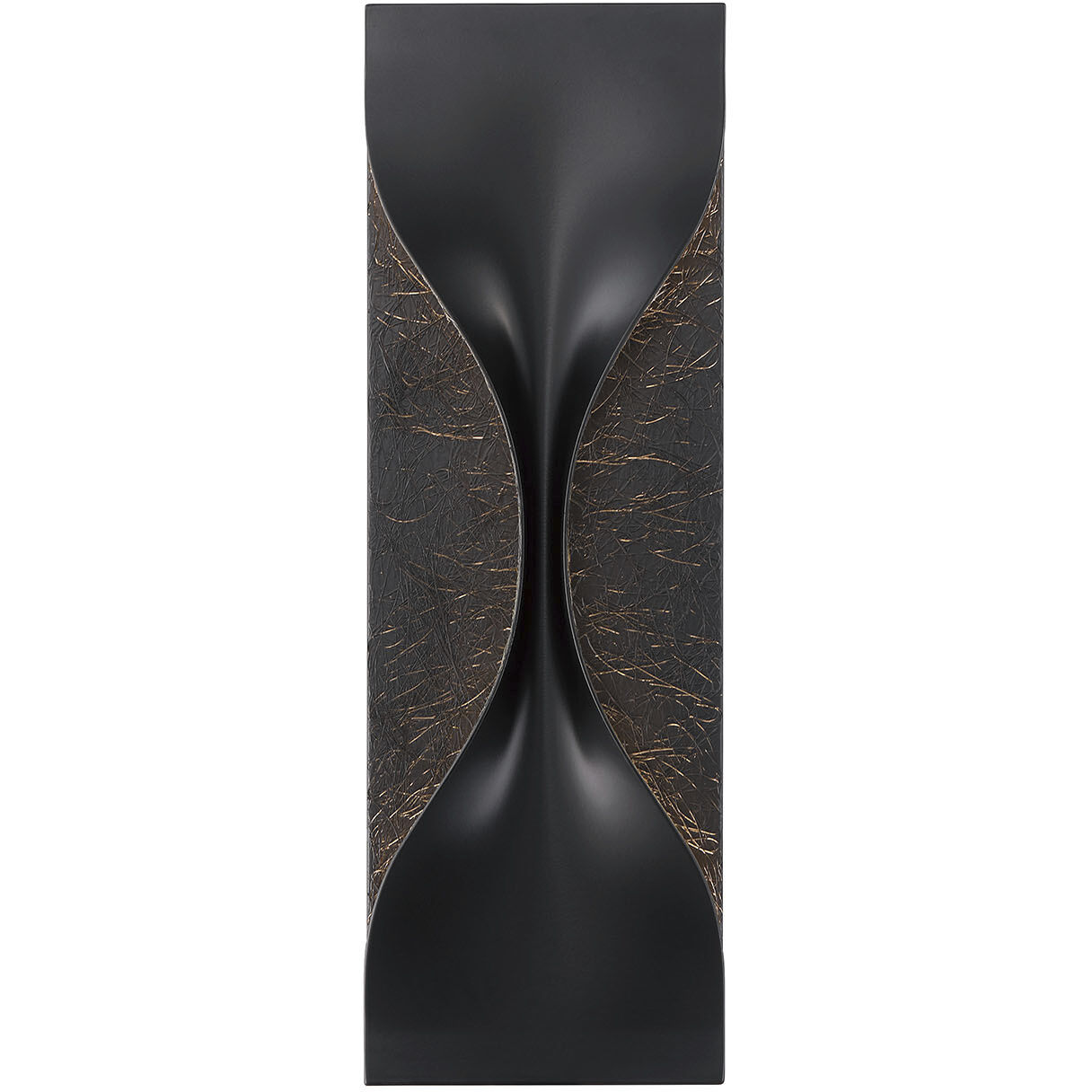 Shayla 1 Light 18 inch Gold and Black Outdoor Wall Sconce