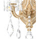 La Scala 2 Light 6.5 inch Parchment Gold Wall Sconce Wall Light in Parchment Gold Cast