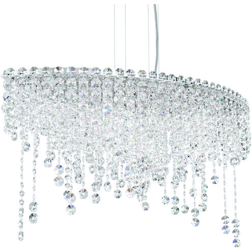 Chantant 6 Light 33 inch Polished Stainless Steel Linear Pendant Ceiling Light in Radiance