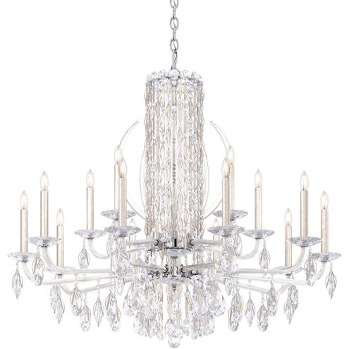 Siena 15 Light 41 inch Antique Silver Chandelier Ceiling Light in Heritage