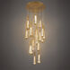 Beyond Devotion LED 26 inch Aged Brass Multi-Light Pendant Ceiling Light