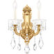 La Scala 2 Light 6.5 inch Heirloom Gold Wall Sconce Wall Light in Radiance