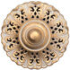 La Scala 5 Light 18 inch Parchment Gold Semi-Flush Mount Ceiling Light, Convertible to Pendant