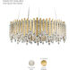 Chatter 12 Light Polished Stainless Steel Pendant Ceiling Light in Radiance