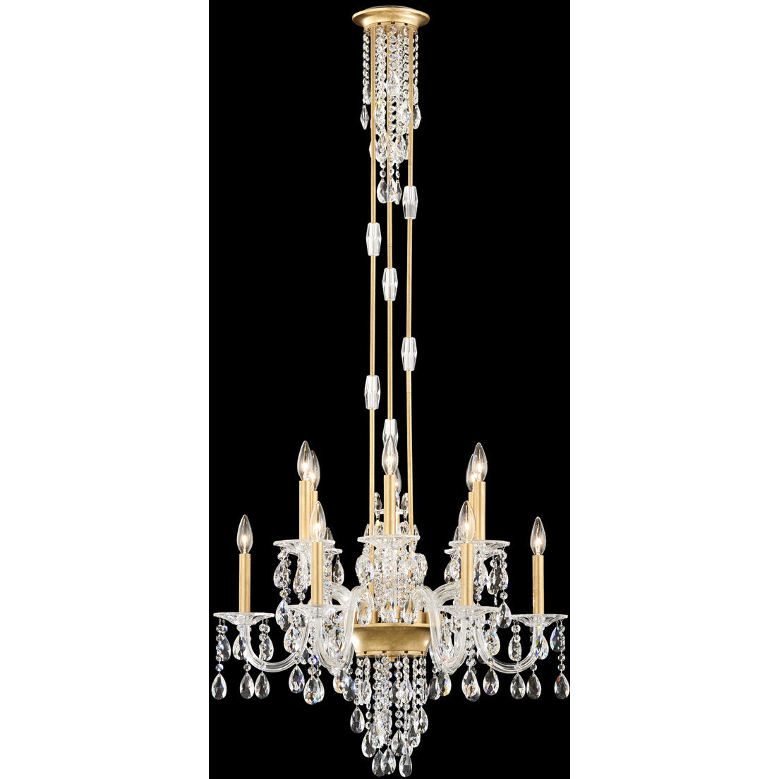 Signature Rainier 12 Light 27 inch Heirloom Gold Chandelier Ceiling Light