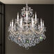 La Scala 15 Light 28 inch Antique Silver Chandelier Ceiling Light