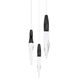 Beyond Kindjal LED 12 inch Black Multi-Light Pendant Ceiling Light, Beyond